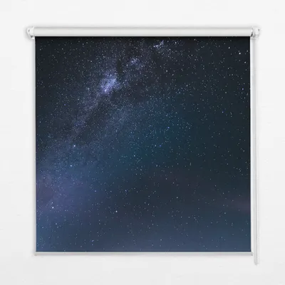 Produktbild von Seitenzug-Rollo Fensterrollo Jalousie - Lichtdurchlässig Springrollos - 110x140 cm - Sternenhimmel