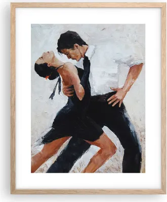 Produktbild von Gerahmtes Poster - Rahmen in heller Eiche - tanzen sie - 40x50 cm - Wand Bild - Wanddeko - Wandbilder - Kunstposter - Wandposter - Bilderrahmen - Bilder - Kunstdruck - Wandbild - P2NPA40x50-3771