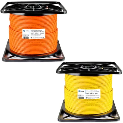 Produktbild von CAT.7 Duplex Verlegekabel, ORANGE 100m