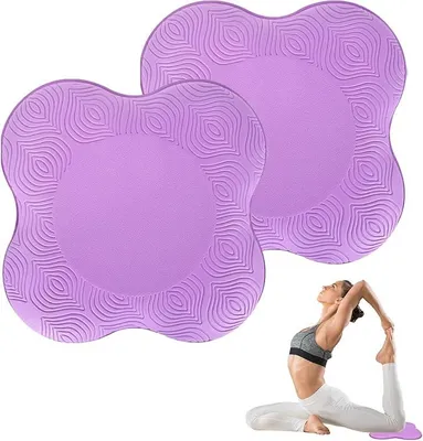 Produktbild von PolkaHome® 2er Set Kniekissen Yoga Kniepolster Antirutsch TPE Pilates Knieschoner für Fitness