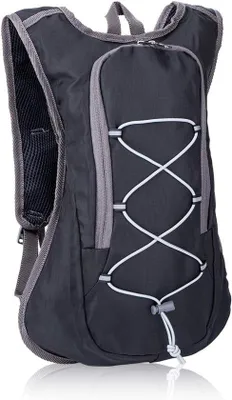 Obrázok produktu pre Ľahký cyklistický batoh s objemom 6 litrov, malá cyklistická taška s reflexnými pruhmi, ideálna na beh, jazdu na bicykli, turistiku a iné outdoorové aktivity, čierna.
