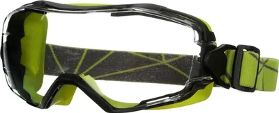 Produktbild von 3M GoggleGear 6000, Sicherheitsbrille, Bau-/Renovierungsarbeiten, Staub-Arbeit, Die Arbeit mit Chemikalien, Unisex, Schwarz, Grün, Transparent, Neopren