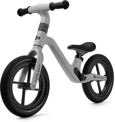 Produktbild von Kinderkraft XPLOIT - Laufrad - sportliches Design - verstellbarer Sattel und Lenker - pannensichere PolyurethanRäder - leicht - ab 2 Jahren - Grau