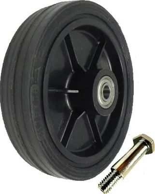 Produktbild von K175L*M10 Univerzálne kolesá pre kosačky d=175mm s guličkovým ložiskom so skrutkou M10