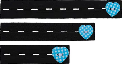 Produktbild von Be Mammy Damen Hosenerweiterung Gummi 3er Pack BE20-126 (Schwarz/Blau, One Size)