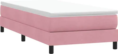 Produktbild von "im Sonderangebot"Boxspringbett/Bettrahmen - CLORIS - Einzelbett - ohne Matratze Rosa 80x220 cm - Einfache Montage -  Samt - NeuMöbel4400807