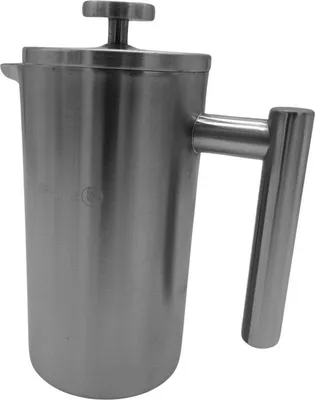 Image de Cafetière à piston en acier inoxydable, 0,6 l, à double paroi isolée