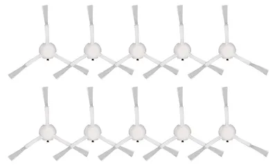 A set of ten white robot vacuum cleaner side brushes arranged in two rows on a white background.