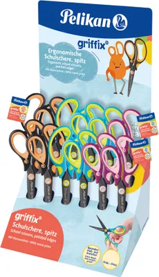 Produktbild von Pelikan griffix Schulschere spitz Thekendisplay 12 Scheren
