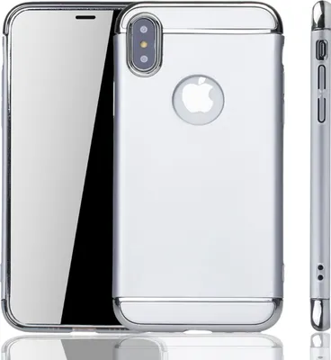 Produktbild von Apple iPhone XS Handy Hülle Schutz Case Bumper Hard Cover Silber