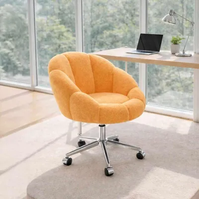 Productafbeelding van Hanah Home, elegante fauteuil, 100% melamine, oranje, 72x86x62 cm