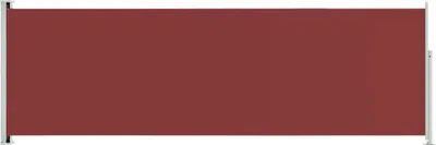 Image de Auvent latéral rétractable de patio 200x600 cm Rouge