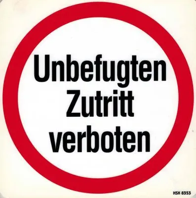 Produktbild von Schild - Unbefugten Zutritt verboten - Gr. 20 X 20 cm - 308353