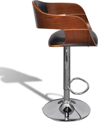 Produktbild von vidaXL Barhocker 2 Stk. Bugholz und Kunstleder