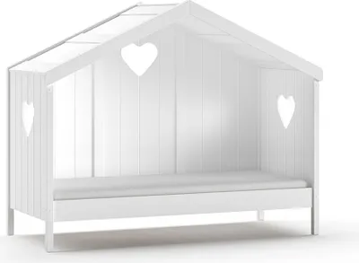Produktbild von Hausbett >AMORI< in Weiß - 213x171,7x98,7 (BxHxT)