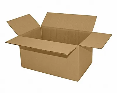 Produktbild von 50x Faltkarton  280x180x140mm 1-wellig Dickwelle braun