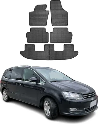 Produktbild von OMAC Gummi Fußmatten für VW Sharan 2010-2025 Automatten Gummi Schwarz 6tlg