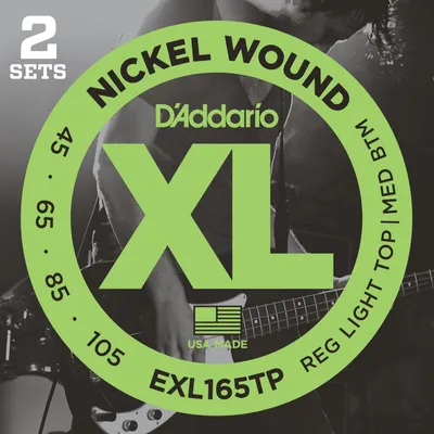 Zdjęcie produktu dla D'Addario EXL165TP Struny do gitary basowej