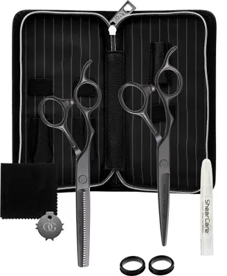 Produktbild von Olivia Garden SilkCut Pro Matt Black LH 2 Stück