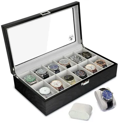 Image de Élégante boîte en bois pour 12 montres