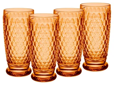 Produktbild von Set aus 4 Bunt Longdrinkgläsern aus Kristallglas