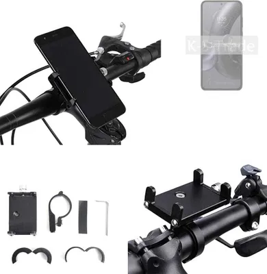 Produktbild von K-S-Trade Handyhalterung für das Fahrrad kompatibel mit Motorola Edge 30 Neo Halter Lenkstange Fahrradhalterung Motorrad Bike Mount Befestigung