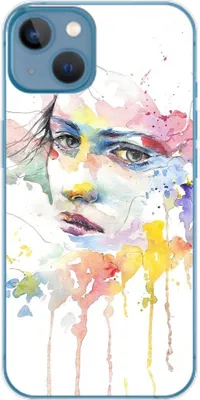 Produktbild von König Design Hülle kompatibel mit Apple iPhone 14 Plus Kunststoff Soft Handyhülle - Handy Case Frauengesicht
