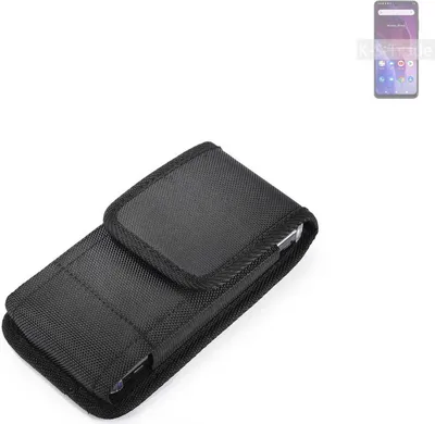 Produktbild von Holster Gürteltasche kompatibel mit Cubot P60 Holster Gürtel Tasche wasserabweisend Handy Hülle Schutz Hülle Outdoor schwarz K-S-Trade