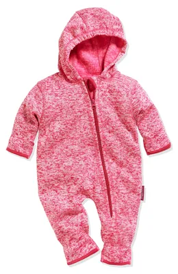 Produktbild von Playshoes Fleece-Overall Unisex Kinder Jumpsuit, pink Strickfleece, 74