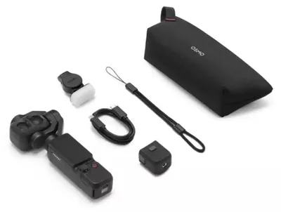Produktbild von DJI Osmo Pocket 4P, 4K Ultra HD, 3840 x 2160 Pixel, 3840 x 2160,1920 x 1080,3072 x 1728, 240 fps, MP4, HEVC, 37 MP