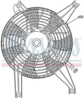 Produktbild von Lüfter, Motorkühlung NISSENS 85383