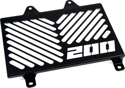 Produktbild von ZIEGER Kühlerabdeckung kompatibel mit KTM 200 Duke Design Logo schwarz