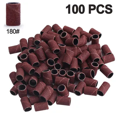 Produktbild von Professionelle Schleifbänder für Nagelfräser, 100 Stück, für Naturnägel und Acrylnägel, Größen 80, 120, 180