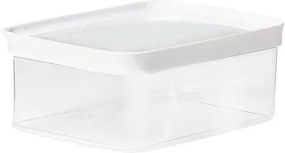 Obrázok produktu pre Ibenzoa® odkladacia nádoba, 2 litre, obdĺžnikový tvar – vzduchotesný kontajner na uchovávanie potravín s uzáverom na zacvaknutie, priehľadný, vhodný do umývačky riadu, bez BPA a možnosť skladovania
