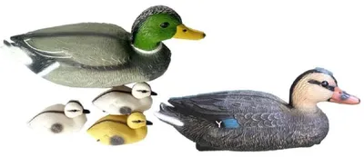 Produktbild von Schwimmenten-Familie für Teich, Deko-Enten
