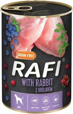 Produktbild von DOLINA NOTECI RAFI - Kaninchen 800g - Dose für Hund