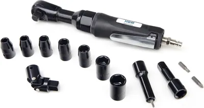 Obrázok produktu pre Pneumatická račna s nástrčnými hlavicami 1/2'', 17ks, 9 - 19mm, HBM Machines