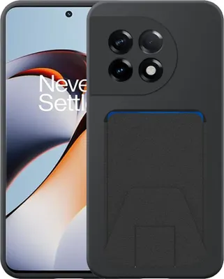 Obrázek produktu pro Vhodné pro OnePlus 11R Pouzdro na telefon s nastavitelným koženým krytem - Flexibilní zadní kryt Pouzdro ze silikonu TPU s nastavitelným koženým krytem - černé - Smartphonica