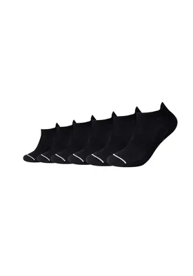 Produktbild von Camano Sneakersocken 6er-Pack Multifunctional mit atmungsaktiver Funktion black 35-38
