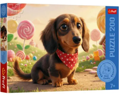 Immagine prodotto di TREFL Puzzle: Un cane maschio sotto le stelle, 200 pezzi
