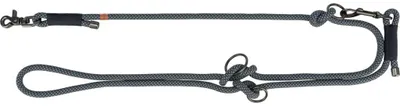 Produktbild von TRIXIE Soft Rope Verlängerungsleine - schwarz/grau - 2,00 m/ø 10 mm