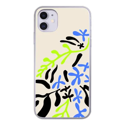 Produktbild von MuchoWow® Handyhülle Schutzhülle Hülle für iPhone 11 Blatt - Abstrakt - Muster Silikon Softcase Handy Hülle - Handytasche