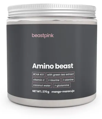 Produktbild von GymBeam - Amino Beast - BeastPink, 270 g, Mango Maracuja
