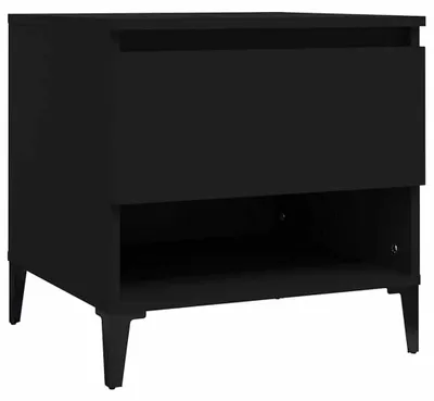 Obrázek produktu pro vidaXL Boční stolek černý 50x46x50 cm Dřevěný materiál
