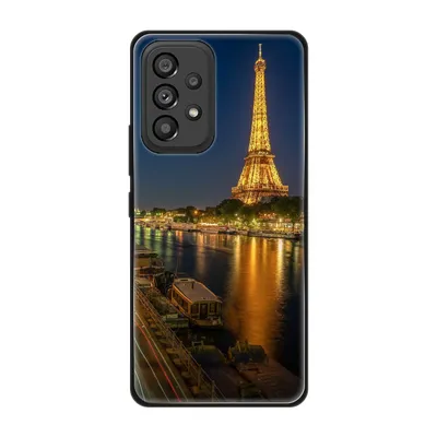 Produktbild von König Design Hülle kompatibel mit Samsung Galaxy A53 5G Kunststoff Soft Handyhülle - Handy Case Eifelturm