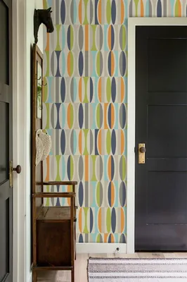 Produktbild von Coloray Fototapete 104x70 cm Latextapete Magicstick - Retro-Mid Century-Formen geometrisch