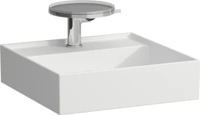 Immagine prodotto di LAUFEN Kartell Lave-mains, encastrable, 3 trous pour robinet, sans trop-plein, 460x460mm, H8153317571581, H8153317571581