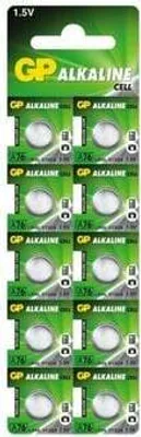 Image de Piles GP Mini Alkaline 1.5V Bouton 10pcs 4891199015496