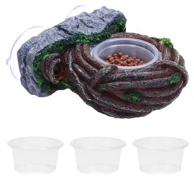 Productafbeelding van Vogelbekdier Water- en Voederstation voor Reptielen met 4 Schalen