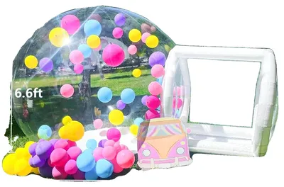 Zdjęcie produktu dla Nadmuchiwany namiot bąbelkowy, domek do zabawy, rozrywka na świeżym powietrzu, 2,5 m